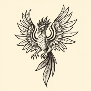 Negative Space Quetzalcoatl Tattoo