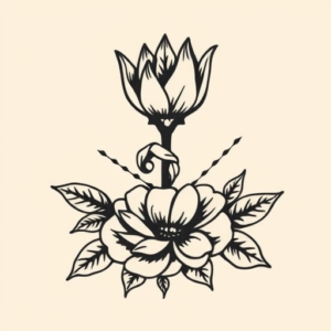 Negative Space Sampaguita Tattoo