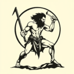 Negative Space Sisyphus Tattoo