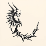 Negative Space Spartan Tattoo