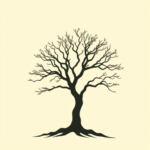 Negative Space Tree Tattoo