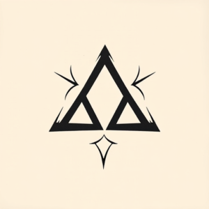 Negative Space Triquetra Tattoo