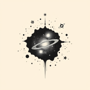 Negative Space Universe Tattoo
