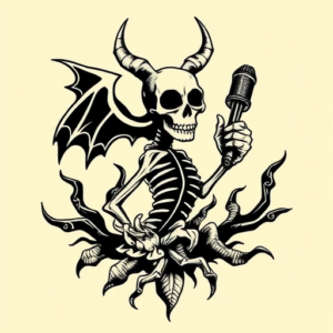 Negative Space Voodoo Tattoo