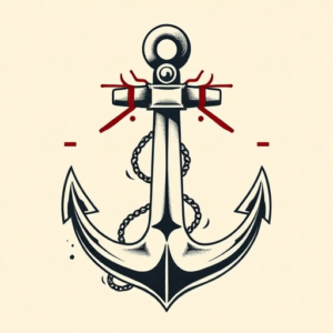 Neo-Japanese Anchor Tattoo