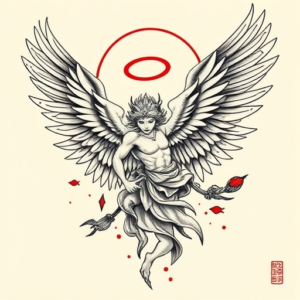 Neo-Japanese Angel Tattoo