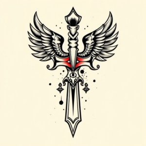 Neo-Japanese Ankh Tattoo