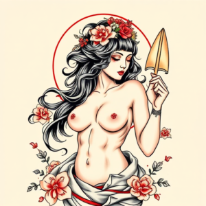 Neo-Japanese Aphrodite Tattoo