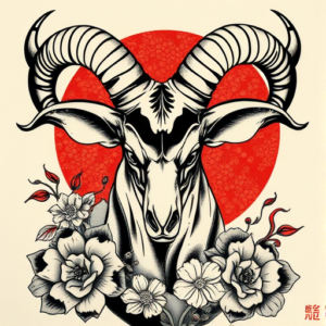 Neo-Japanese Aries Tattoo