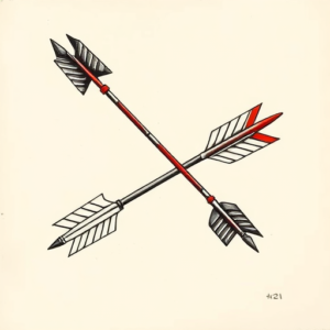 Neo-Japanese Arrow Tattoo