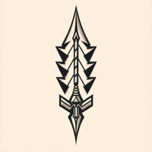 Neo-Japanese Arrowhead Tattoo