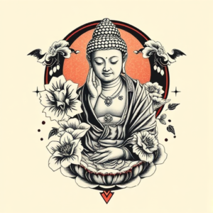 Neo-Japanese Buddha Tattoo