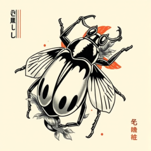 Neo-Japanese Bug Tattoo
