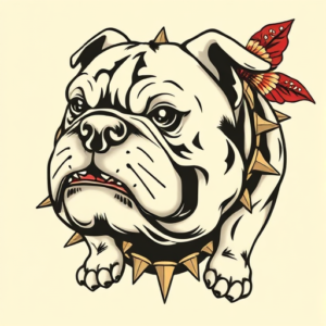 Neo-Japanese Bulldog Tattoo