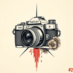 Neo-Japanese Camera Tattoo