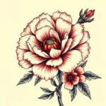 Neo-Japanese Carnation Tattoo