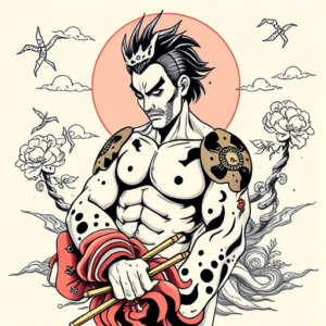 Neo-Japanese Cartoon Tattoo