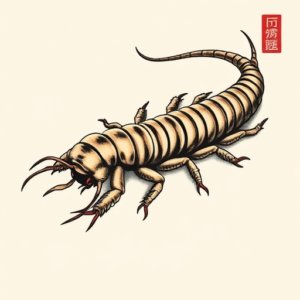 Neo-Japanese Centipede Tattoo