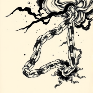 Neo-Japanese Chain Tattoo