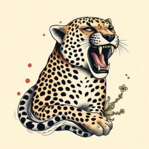 Neo-Japanese Cheetah Tattoo