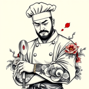 Neo-Japanese Chef Tattoo