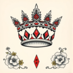 Neo-Japanese Crown Tattoo