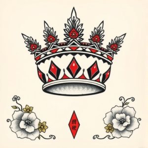 Neo-Japanese Crown Tattoo