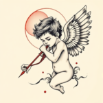 Neo-Japanese Cupid Tattoo