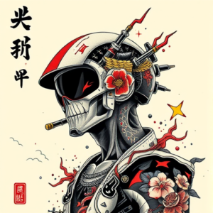 Neo-Japanese Cyber Tattoo