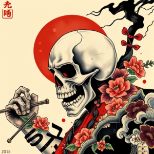 Neo-Japanese Death Tattoo