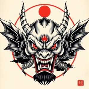 Neo-Japanese Demon Tattoo