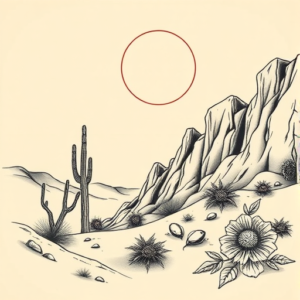 Neo-Japanese Desert Tattoo