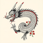 Neo-Japanese Dragon Tattoo
