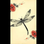 Neo-Japanese Dragonfly Tattoo