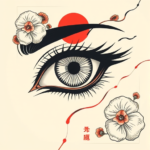 Neo-Japanese Eye Tattoo
