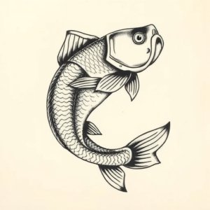 Neo-Japanese Fish Tattoo