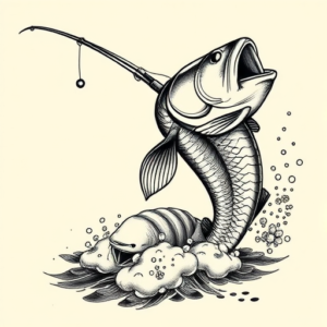 Neo-Japanese Fishing Tattoo