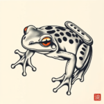 Neo-Japanese Frog Tattoo