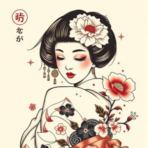 Neo-Japanese Geisha Tattoo