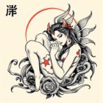 Neo-Japanese Gemini Tattoo