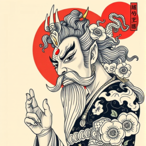 Neo-Japanese God Tattoo