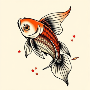 Neo-Japanese Goldfish Tattoo