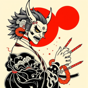Neo-Japanese Hades Tattoo