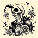 Neo-Japanese Halloween Tattoo