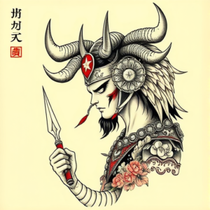 Neo-Japanese Horus Tattoo