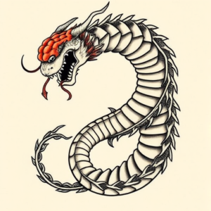 Neo-Japanese Hydra Tattoo