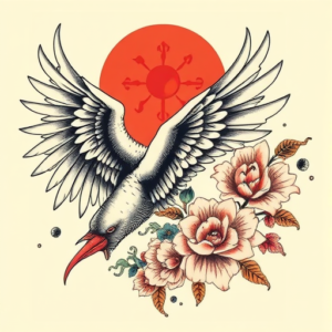 Neo-Japanese Icarus Tattoo