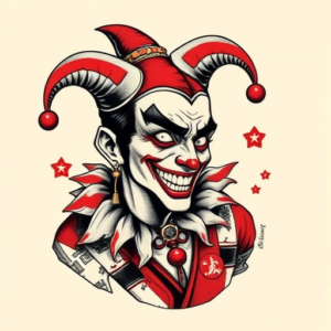 Neo-Japanese Jester Tattoo