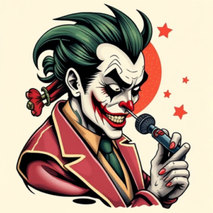 Neo-Japanese Joker Tattoo