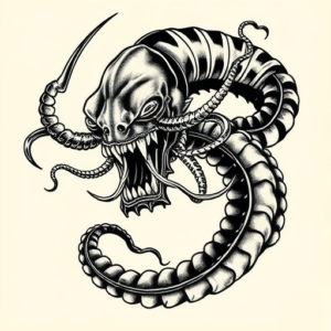Neo-Japanese Kraken Tattoo